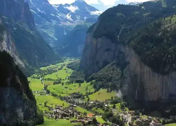 Swiss Alps Slow TV Helicopter Glider Ride